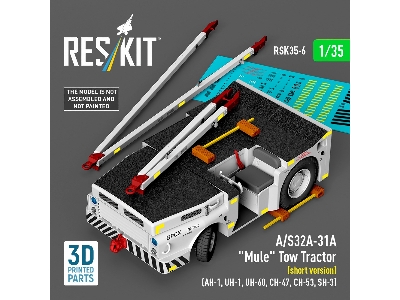 A/S32a-31a  "mule" Tow Tractor (Short Version)  - 3d Printed Model Kit - image 2