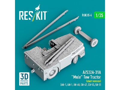 A/S32a-31a  "mule" Tow Tractor (Short Version)  - 3d Printed Model Kit - image 3