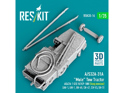A/S32a-31a  "mule" Tow Tractor As47a-1 Gte (Gtcp-100) (Long Version)  - 3d Printed Model Kit - image 2
