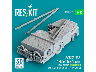 A/S32a-31a  "mule" Tow Tractor Msu-200 Nav (Long Version)  - 3d Printed Model Kit - image 2