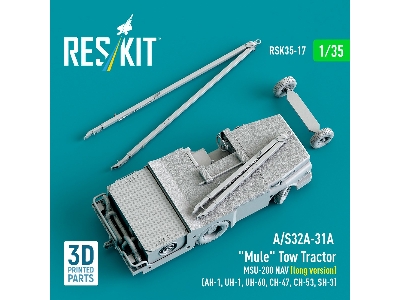 A/S32a-31a  "mule" Tow Tractor Msu-200 Nav (Long Version)  - 3d Printed Model Kit - image 4