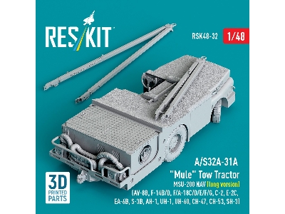 A/S32a-31a "mule" Tow Tractor Msu-200 Nav (Long Version) - 3d Printed Model Kit - image 2