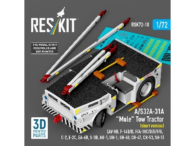 A/S32a-31a "mule" Tow Tractor (Short Version)  - 3d Printed Model Kit - image 2