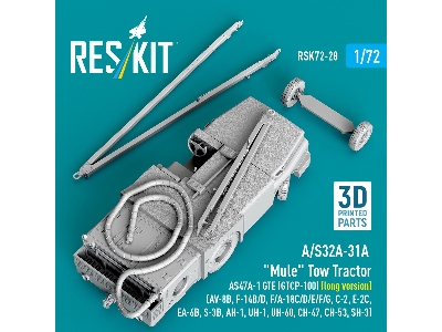 A/S32a-31a "mule" Tow Tractor As47a-1 Gte (Gtcp-100) (Long Version) - 3d Printed Model Kit - image 3