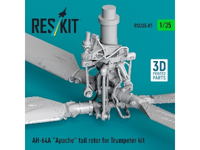 Ah-64 A Apache - 3d-printed Tail Rotor (For Trumpeter Kits) - image 2