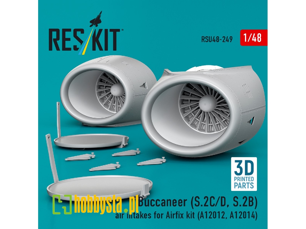 Buccaneer S.2 B/C/D - 3d-printed Air Intakes (For Airfix A12012 And A12014 Kits) - image 1 Buccaneer S.2 B/C/D - 3d-printed Air Intakes (For Airfix A12012 And A12014 Kits) - image 1