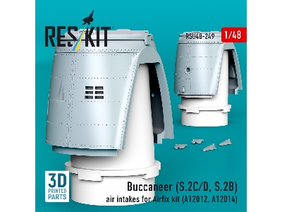 Buccaneer S.2 B/C/D - 3d-printed Air Intakes (For Airfix A12012 And A12014 Kits) - image 4