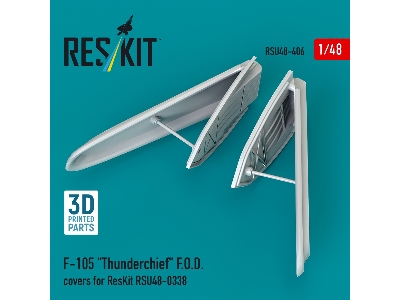 Republic F-105 Thunderchief - 3d Printed F.O.D. Covers (For Reskit Rsu48-0338 Kit) - image 1