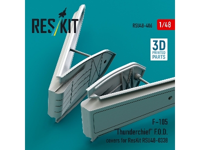 Republic F-105 Thunderchief - 3d Printed F.O.D. Covers (For Reskit Rsu48-0338 Kit) - image 2