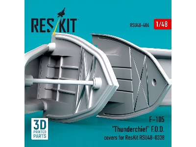 Republic F-105 Thunderchief - 3d Printed F.O.D. Covers (For Reskit Rsu48-0338 Kit) - image 3