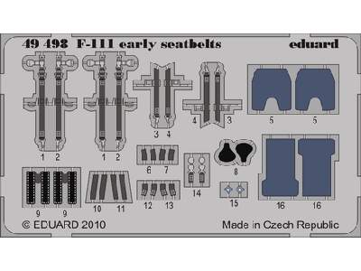 F-111 early seatbelts 1/48 - Hobby Boss - image 1