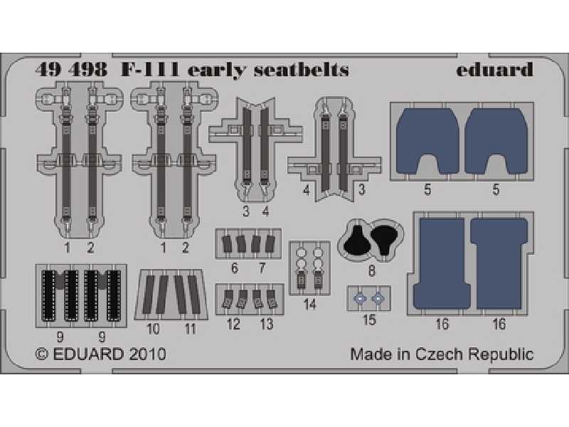 F-111 early seatbelts 1/48 - Hobby Boss - image 1