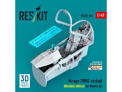 Dassault Mirage 2000 C - 3d-printed Cockpit Detailed Edition (For Kinetic Kits) - image 1