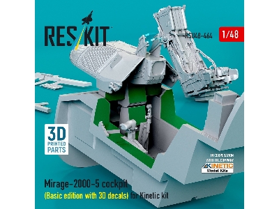 Dassault Mirage-2000-5 - 3d-printed Cockpit Basic Edition With 3d Decals (For Kinetic Kits) - image 3
