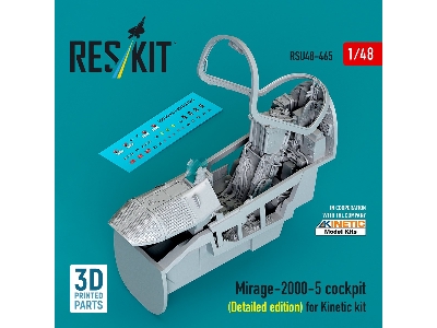 Dassault Mirage-2000-5 - 3d-printed Cockpit Detailed Edition (For Kinetic Kits) - image 1
