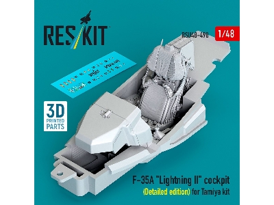 Lockheed Martin F-35 A Lightning Ii - 3d-printed Cockpit Detailed Edition (For Tamiya Kits) - image 1
