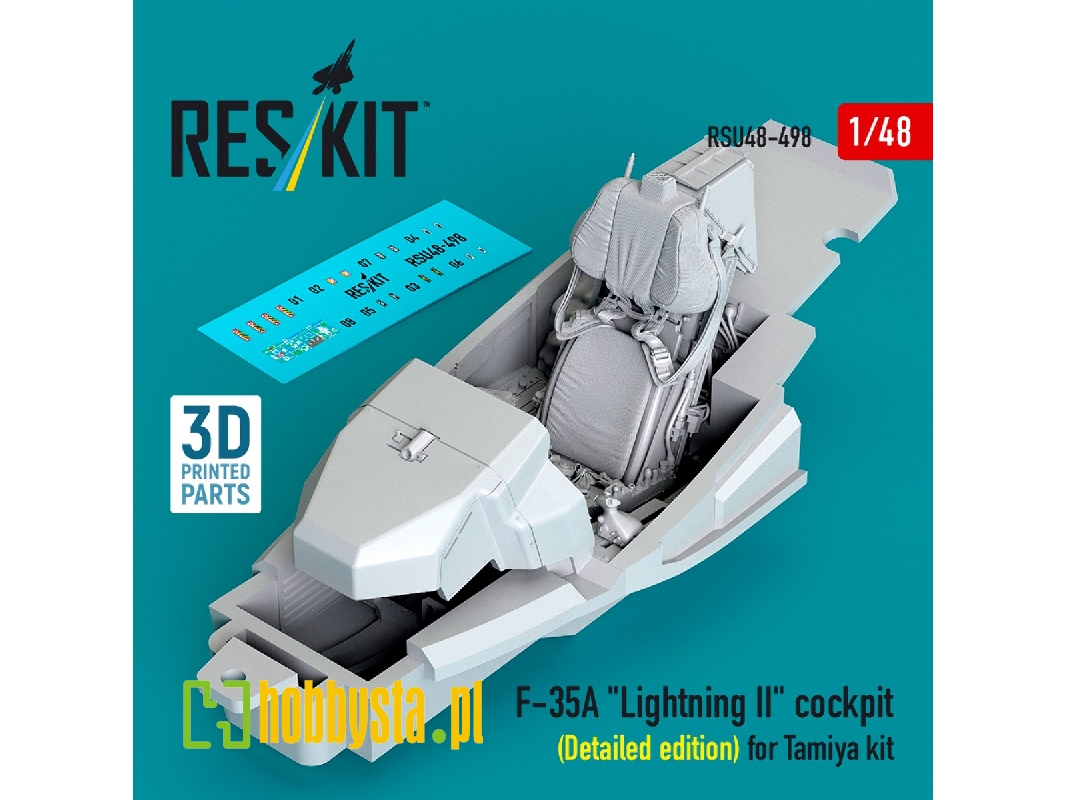 Lockheed Martin F-35 A Lightning Ii - 3d-printed Cockpit Detailed Edition (For Tamiya Kits) - image 1