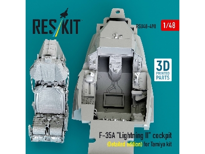 Lockheed Martin F-35 A Lightning Ii - 3d-printed Cockpit Detailed Edition (For Tamiya Kits) - image 3