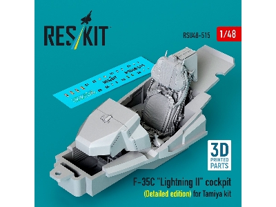 Lockheed Martin F-35 C Lightning Ii - 3d-printed Cockpit Detailed Edition (For Tamiya Kits) - image 1