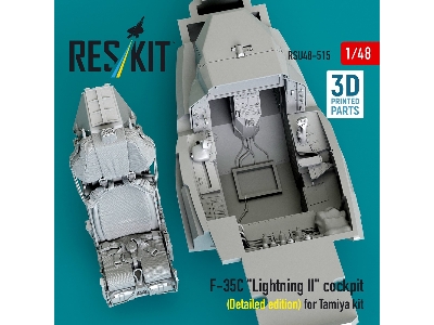 Lockheed Martin F-35 C Lightning Ii - 3d-printed Cockpit Detailed Edition (For Tamiya Kits) - image 3