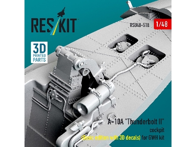 Fairchild A-10 A Thunderbolt Ii - 3d-printed Cockpit Basic Edition With 3d Decals (For Gwh Kits) - image 3