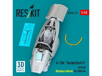 Fairchild A-10 A Thunderbolt Ii - 3d-printed Cockpit Detailed Edition (For Gwh Kits) - image 1