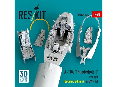 Fairchild A-10 A Thunderbolt Ii - 3d-printed Cockpit Detailed Edition (For Gwh Kits) - image 3