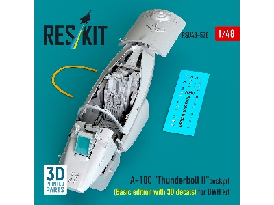Fairchild A-10 C Thunderbolt Ii - 3d-printed Cockpit Basic Edition With 3d Decals (For Gwh Kits) - image 1
