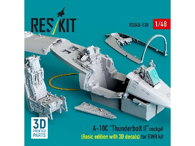 Fairchild A-10 C Thunderbolt Ii - 3d-printed Cockpit Basic Edition With 3d Decals (For Gwh Kits) - image 2