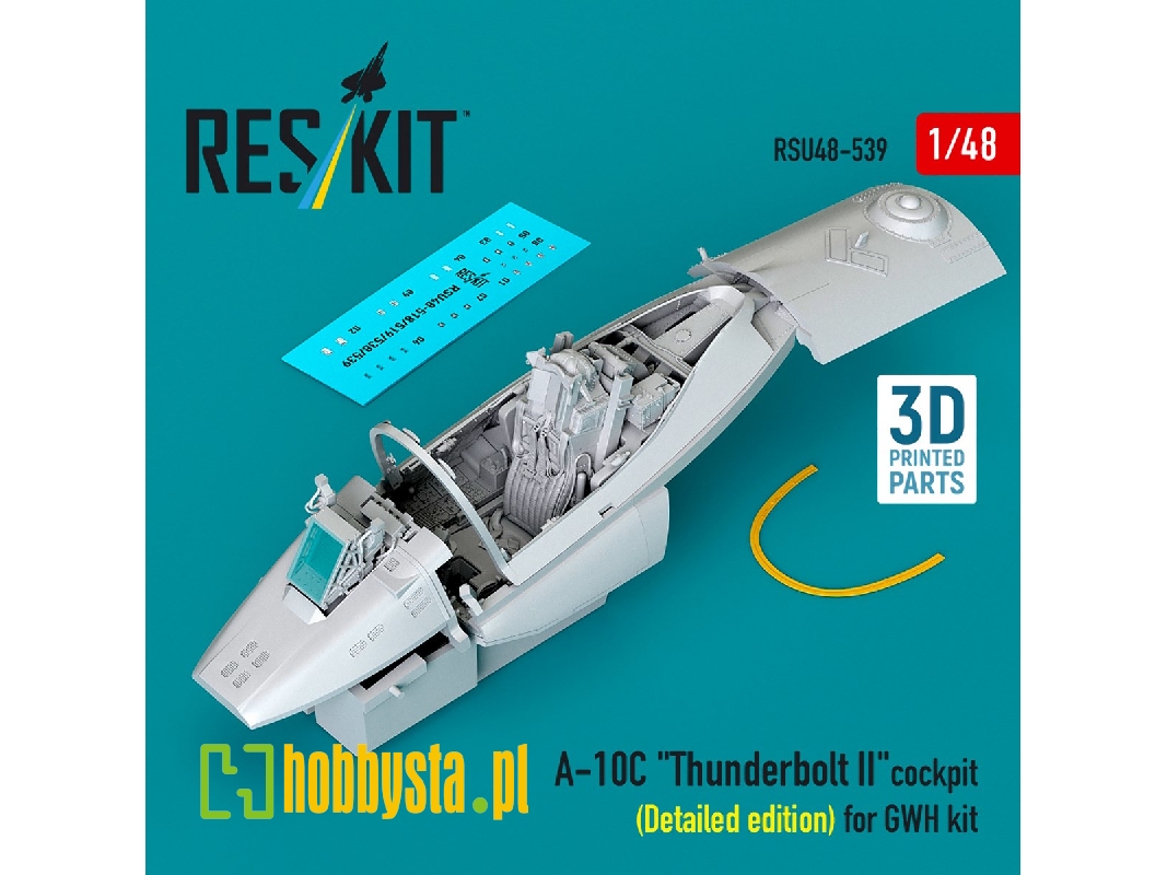Fairchild A-10 C Thunderbolt Ii - 3d-printed Cockpit Detailed Edition (For Gwh Kits) - image 1