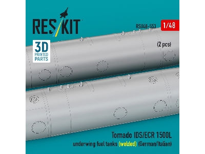 Panavia Tornado Ids / Ecr - 1500l Underwing Fuel Tanks - Welded (German Af / Italian Af) (2 Pcs / 3d Printed) - image 2
