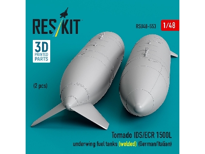Panavia Tornado Ids / Ecr - 1500l Underwing Fuel Tanks - Welded (German Af / Italian Af) (2 Pcs / 3d Printed) - image 3