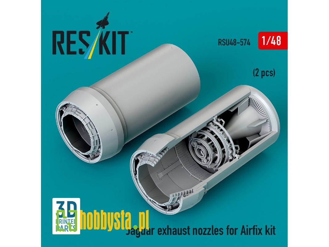 Sepecat Jaguar - 3d-printed Exhaust Nozzles (For Airfix Kits) - image 1