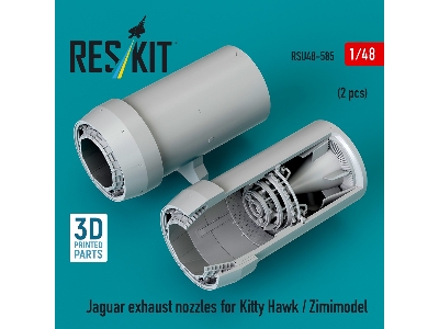 Sepecat Jaguar - 3d-printed Exhaust Nozzles (For Kitty Hawk / Zimimode Kits) - image 1