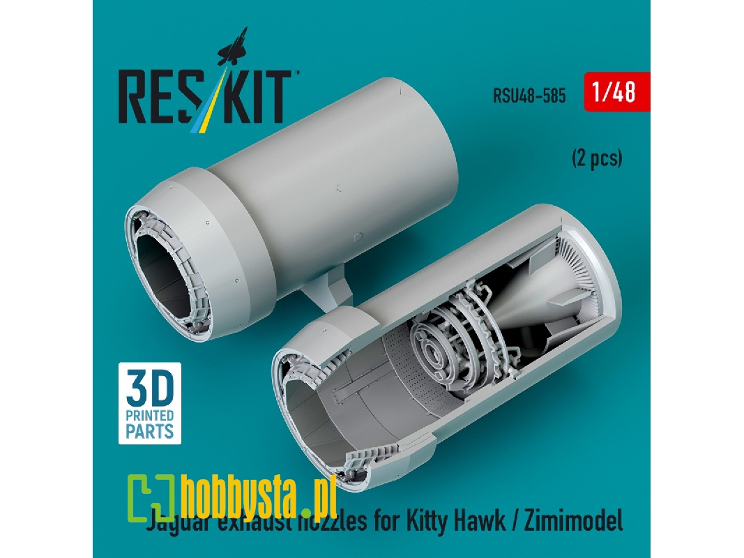 Sepecat Jaguar - 3d-printed Exhaust Nozzles (For Kitty Hawk / Zimimode Kits) - image 1