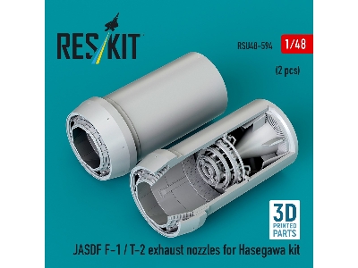 Jasdf F-1 / T-2 - 3d-printed Exhaust Nozzles (For Hasegawa Kits) - image 1