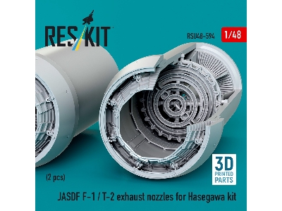 Jasdf F-1 / T-2 - 3d-printed Exhaust Nozzles (For Hasegawa Kits) - image 3