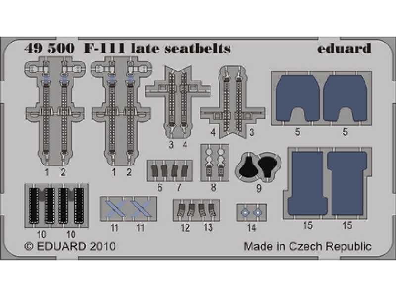 F-111 late seatbelts 1/48 - Hobby Boss - image 1