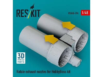 Dassault Rafale - 3d-printed Exhaust Nozzles (For Hobby Boss Kits) - image 1