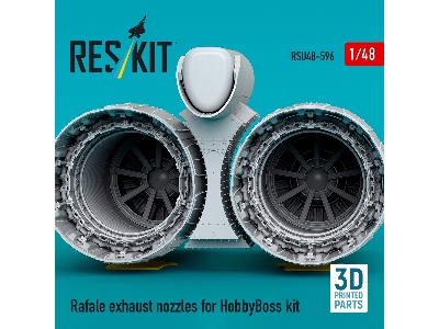 Dassault Rafale - 3d-printed Exhaust Nozzles (For Hobby Boss Kits) - image 2
