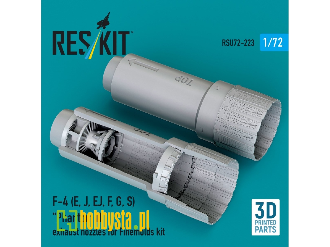 Mcdonnell Douglas F-4 E, J, Ej, F, G, S Phantom Ii - 3d-printed Exhaust Nozzles (For Finemolds Kits) - image 1
