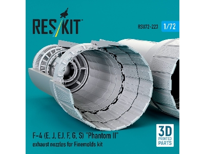 Mcdonnell Douglas F-4 E, J, Ej, F, G, S Phantom Ii - 3d-printed Exhaust Nozzles (For Finemolds Kits) - image 3