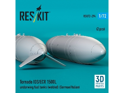 Panavia Tornado Ids / Ecr - 1500l Underwing Fuel Tanks - Welded (German Af / Italian Af) (2 Pcs / 3d Printed) - image 3