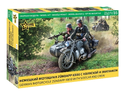 German Motorcycle Zündapp K800 With Sidecar And Crew - image 1