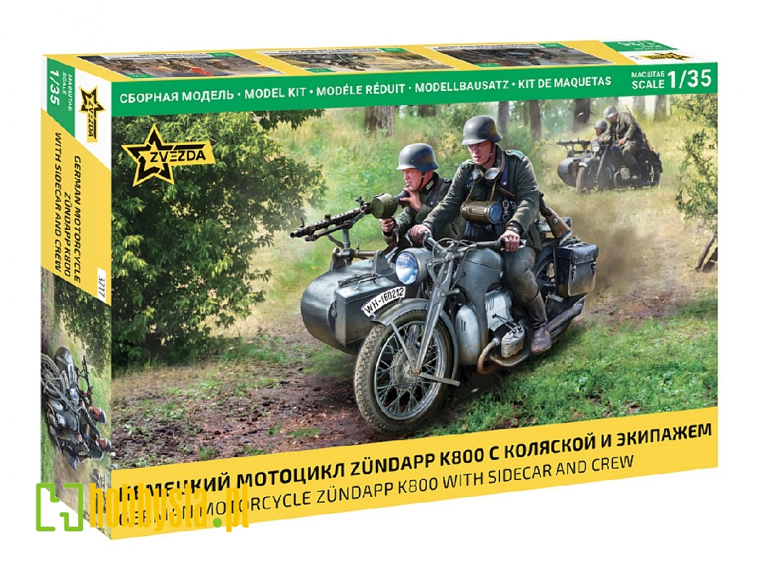 German Motorcycle Zündapp K800 With Sidecar And Crew - image 1 German Motorcycle Zündapp K800 With Sidecar And Crew - image 1