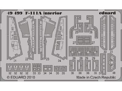 F-111A interior S. A. 1/48 - Hobby Boss - image 1