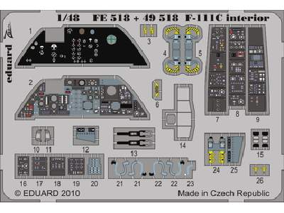 F-111C interior S. A. 1/48 - Hobby Boss - - image 1