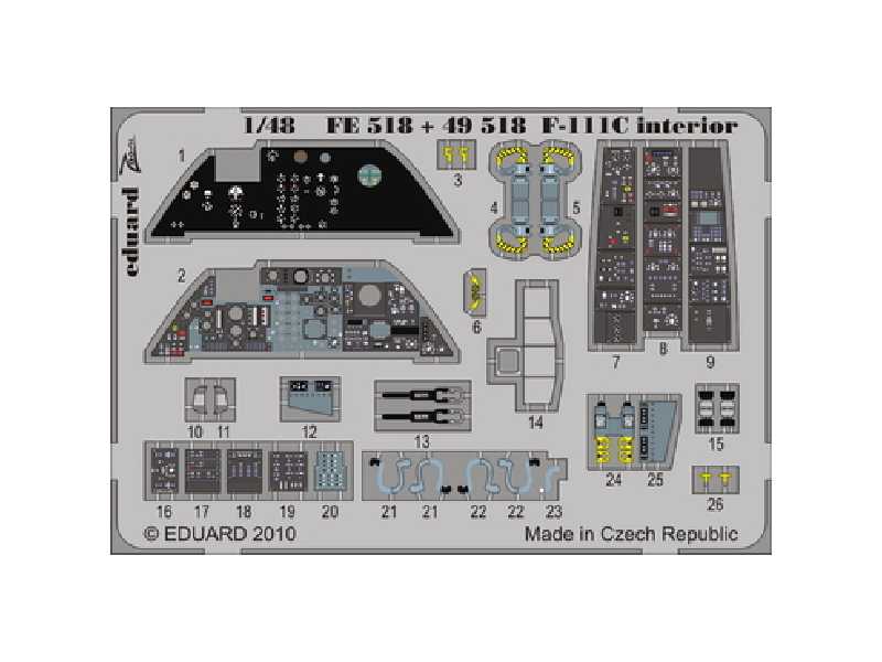 F-111C interior S. A. 1/48 - Hobby Boss - - image 1