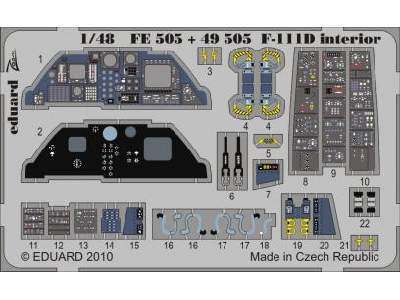 F-111D interior S. A. 1/48 - Hobby Boss - - image 1