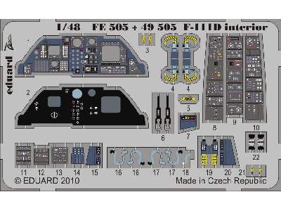 F-111D interior S. A. 1/48 - Hobby Boss - image 2